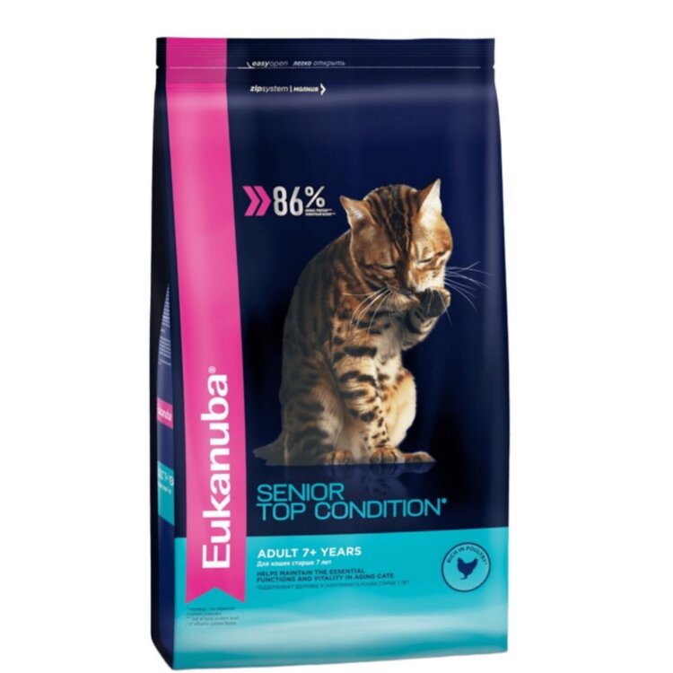Eukanuba SENIOR Eukanuba Senior Top Condition - Для пожилых кошек старше 7 лет