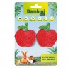 Bambini Pets игрушка для грызунов "Яблочки" из люфы (2 шт)