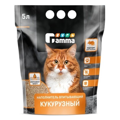 Gamma Наполнитель впитывающий кукурузный Gamma Наполнитель впитывающий кукурузный