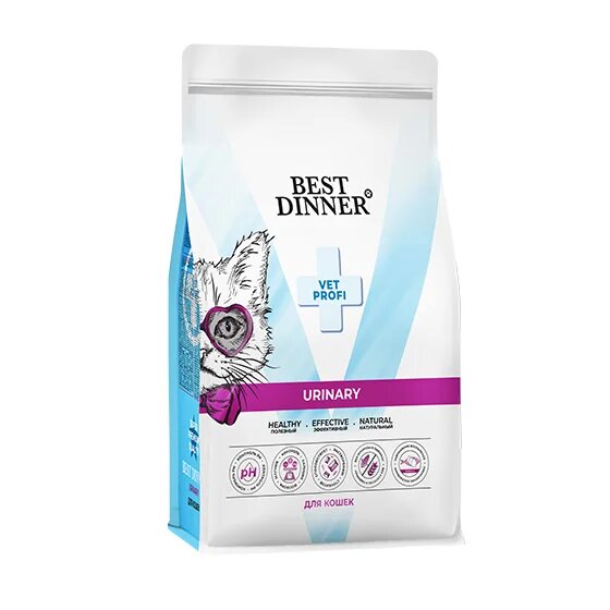 Best Dinner Vet Profi Urinary Диета для кошек при струвитном уролитиазе с поддержанием здоровья мочевыводящих путей Best Dinner Vet Profi Urinary Диета для кошек при струвитном уролитиазе с поддержанием здоровья мочевыводящих путей